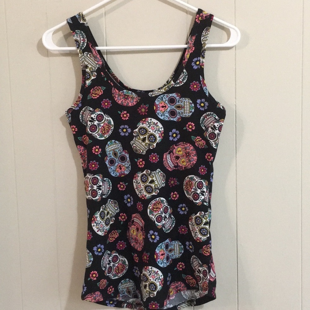 No Boundries Sugar Skull Tank